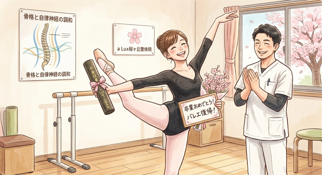 【卒業】股関節の痛みを「骨格タイプ」で解決！バレエに復帰された患者様の症例