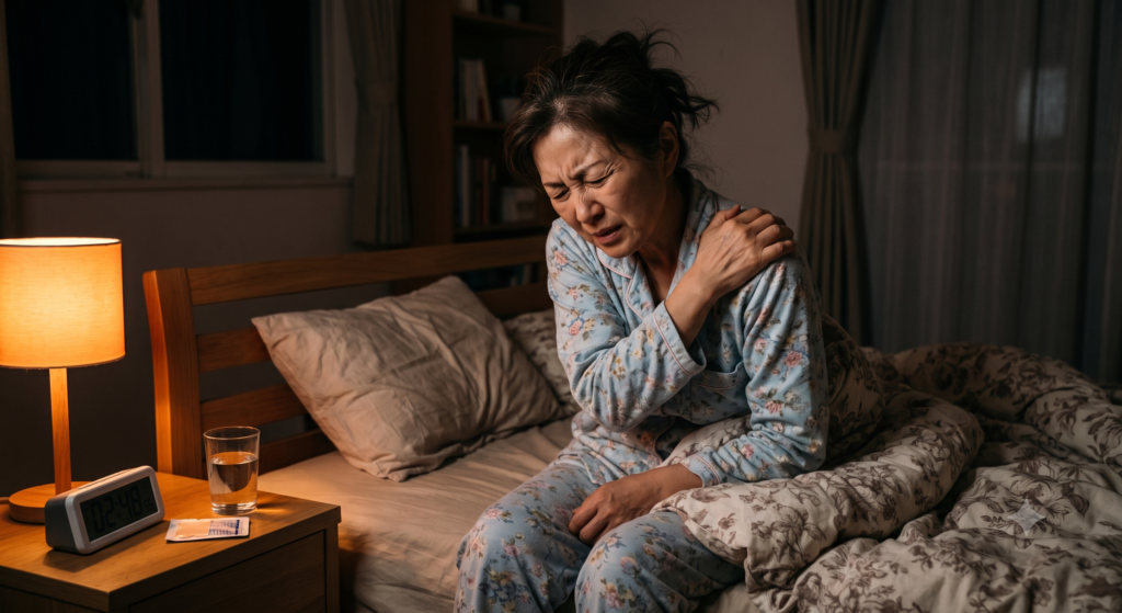 五十肩で「夜、肩がうずいて眠れない」方へ。激痛の本当の原因と当院のアプローチ